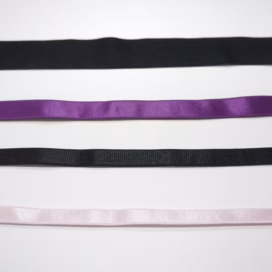 Elástico común del poliéster para el elástico de nylon de encargo de la banda elástica de los accesorios del sujetador
