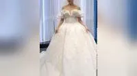 Vestido de fiesta de quinceañera hinchado de tul sin tirantes, azul y rosa, H14924