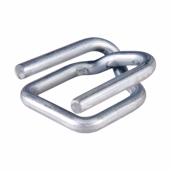 Hebillas de alambre de metal galvanizado de 13 mm para flejes de plástico