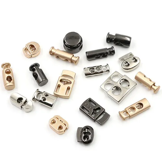 El barril negro plástico de los tapones de resorte alterna la cerradura elástica del cordón de la cerradura redonda del cordón de la palanca de encargo del cordón